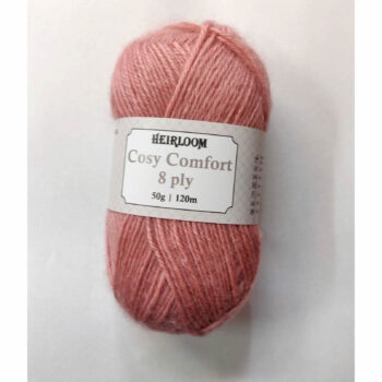 Heirloom Cosy Comfort 8 Ply Merino, Silk, Alpaca 50g - Venetian Pink