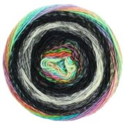 Lana Grossa Gomitolo Finto 8 Ply 200g - Rainbow Blacks