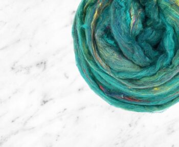 Sari Silk Roving 100g - Funky Duckling