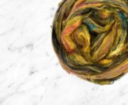 Sari Silk Roving 100g - Wild Flower