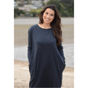 Ebony Merino Wool Tunic Dress