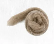 Carded Corriedale Wool Sliver 100g - Rabbit