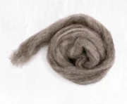 Carded Corriedale Wool Sliver 100g - Squirrel