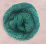 Glitzy Merino Wool Roving 100g - Mallard