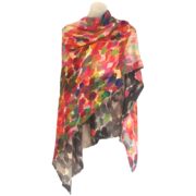 Merino Wool & Silk Pissarro Shawl Orange