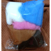 Carded Maori Wool Batts Mixed Pack 100g