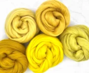 Yummy Yellow Merino Wool Roving Pack - 250g
