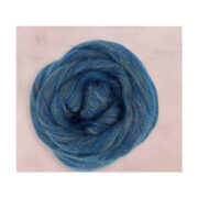 Glitzy Merino Wool Roving - Ocean
