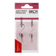 Birch Metal Knitters Needles - 2pk