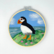 Puffin In A Hoop Needle Felting Kit