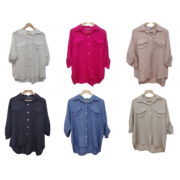 Linen Pocket Tab Sleeve Shirt