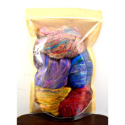 Sari Silk Roving Mixed Pack 100g