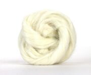 Bleached Flax Linen Roving 100g