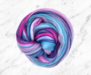 23 Micron Merino Wool Roving 100g - Bubblegum Surprise