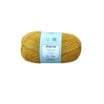 Heirloom Alpaca 4 Ply 50g - Mustard 6966