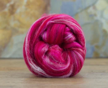 Merino Wool & Tussah Silk Roving 100g - Aries