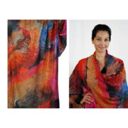 Merino Wool Scarf Embers