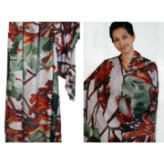 Merino Wool Scarf Forest Paws