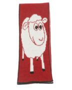 Lambswool Scarf Sheep Print