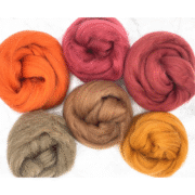 The Campfire Collection Shetland Wool Roving Mixed Pack 150g
