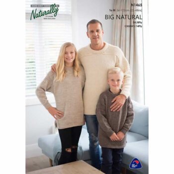 Naturally Family Sweater 8 & 14 Ply Pattern