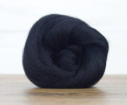 Corriedale Wool Roving 100g - Raven