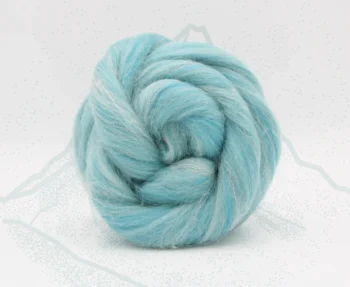 Merino & Alpaca Roving 100g - Matterhorn Blue