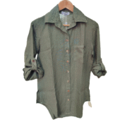 BlueBerry Italia Linen Shirt Khaki