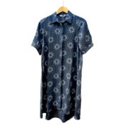 BlueBerry Italia Linen Shirtdress Navy