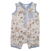 Bebe Emmett Dino Back Romper