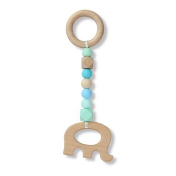 DLUX Elephant Teether Blue
