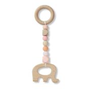 DLUX Elephant Teether Pink