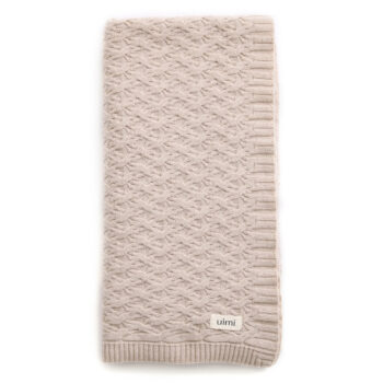 Uimi Mabel Bassinet Merino Wool Blanket  - Oatmeal