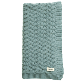 Uimi Mabel Bassinet Merino Wool Blanket  - Sea