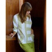 See Saw Linen Dolman Sleeve Top