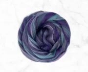 Merino Wool, Mulberry Silk, Llama Roving 100g - Yzma's New Groove