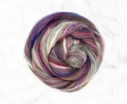Wool & Tussah Silk Roving 100g - Kaleidoscope
