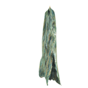Hand Felted Scarf Merino Wool & Mulberry Silk - Greens