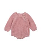Fox & Finch Pink Rib Knit Bodysuit