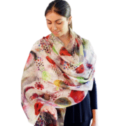 Tradition Textiles Merino Wool Differing Spots Scarf