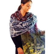 Tradition Textiles Merino Wool Garden Frieze Scarf