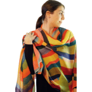 Tradition Textiles Merino Wool Contour Stripes Scarf