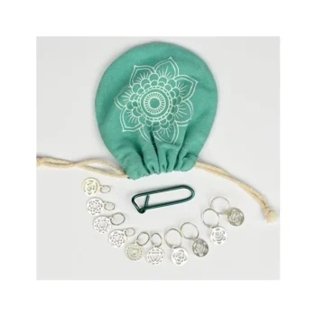 Knitpro Mindful Sterling Silver Plated Chakra Stitch Markers