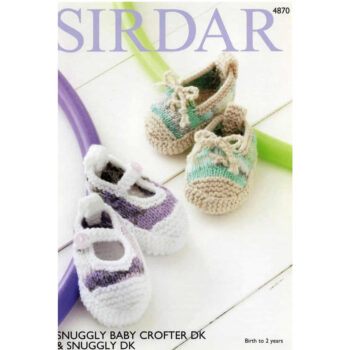 Sirdar 8 ply Baby Shoes 4870