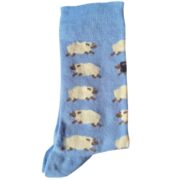 Five Mile Merino Wool Socks Sky Blue Sheep
