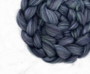 Shetland Wool & Biodegradable Nylon Roving 100g - Heather Haze