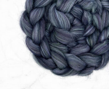 Shetland Wool & Biodegradable Nylon Roving 100g - Heather Haze