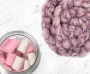 Merino Tweed Wool Roving 100g - Eye Candy