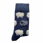 Five Mile Merino Wool Socks Navy Sheep