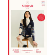 Sirdar Patchwork Cardigan In Sirdar Cashmere Merino Silk DK 10310